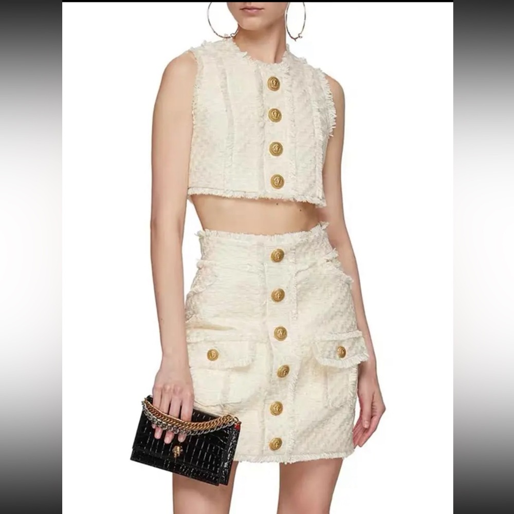 2 piece Tweed Like Set